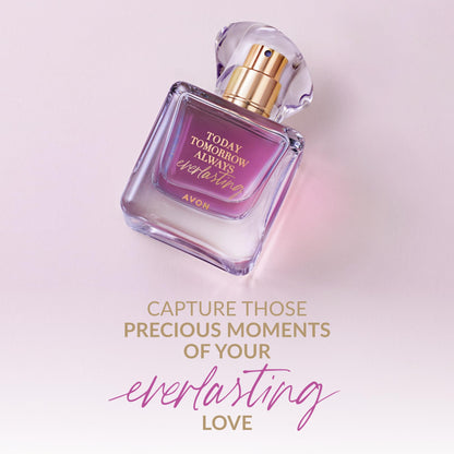 Avon Everlasting Eau de Parfum 50ml, Delightful Floral Scent, Long Lasting Scent, Perfect for Any Occasion, Cruelty Free