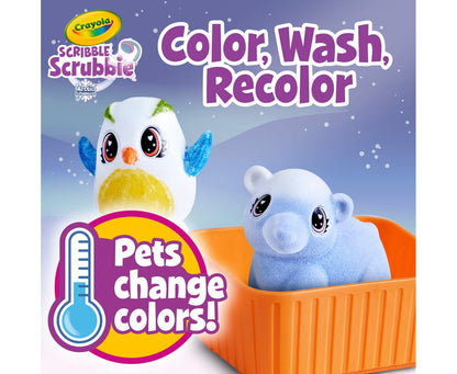Crayola Scribble Scrubbie Pets Arctic Snow Explorer, Color & Wash Creative Toy, Gift for Kids, Age 3, 4, 5, 6