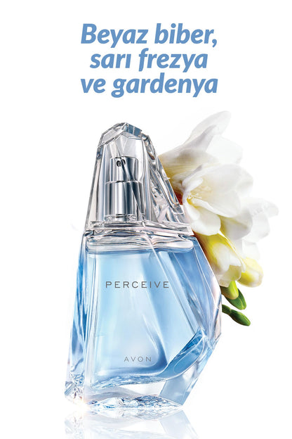 Avon Perceive Eau de Parfum, Fresh Floral Fragrance, Long Lasting, 100 ml, Unisex