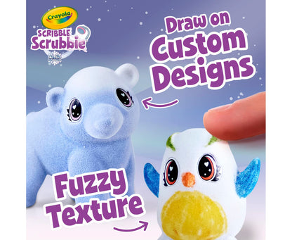 Crayola Scribble Scrubbie Pets Arctic Snow Explorer, Color & Wash Creative Toy, Gift for Kids, Age 3, 4, 5, 6