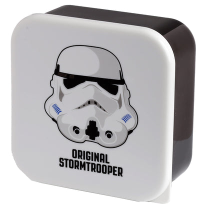 Puckator The Original Stormtrooper Set of 3 Lunch Box Snack Pots M/L/XL - Lunchbox with Multi Compartments - Small Food Containers - Lunchbox for Adults and Kids - Girls Boys Lunchbox - Snack Storage