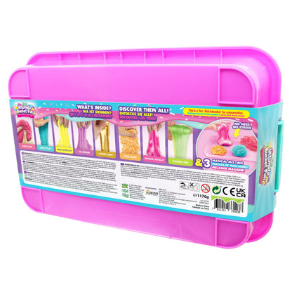 SLIMY Ultimate Bucket Fun - Original Slimy Slime Set with 8 Different Play Masses and Magical Mix-Ins, Maximum Fun for Children with Slime and Elastic Play Clay in Gift Set