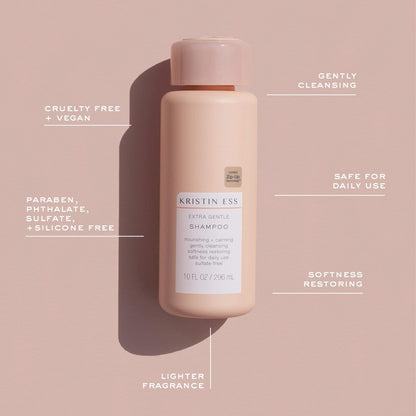 Kristin Ess Extra Gentle Shampoo for Unisex 10 Oz Shampoo