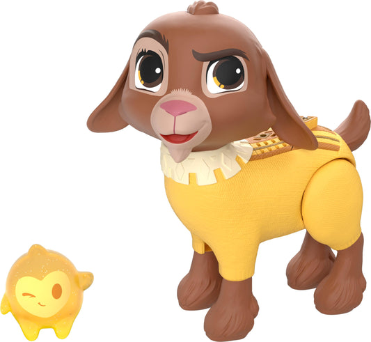 Mattel Disney Wish Talking Valentino & Star 12cm Toy Figure Playset with 10+ Sounds and Phrases