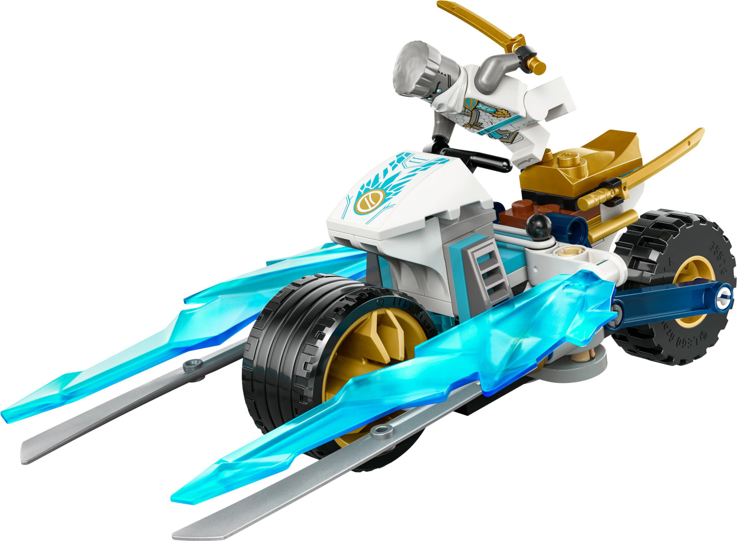 LEGO NINJAGO Zane?s Ice Motorcycle Toy for 7 Plus Year Old Boys & Girls, Dragons Rising Motorbike Set with a Zane Character Minifigure, Ninja Adventure Playset, Small Vehicle Gift for Kids 71816