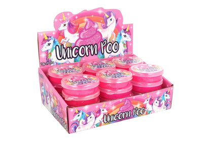 Henbrandt Glitter Unicorn Poo Pink Putty Tub of Slime Squishy Stretchy Poo Toys Stress Relief Toy for Kids Putty Unicorn Party Bag Favours Loot Bag Fillers Lucky Dip Favours Stocking Fillers