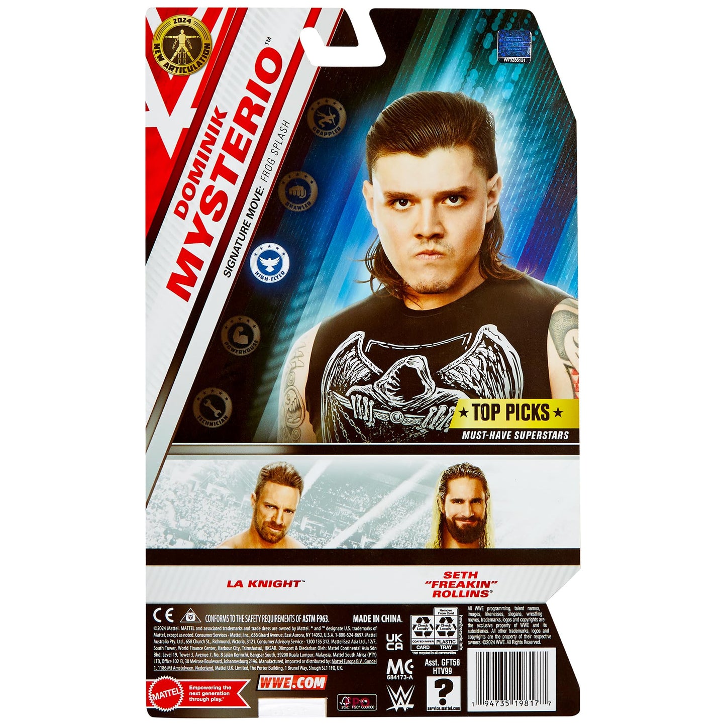 Dominik Mysterio - WWE Main Event Top Picks 2024 (Wave 4) Toy Wrestling Action Figure