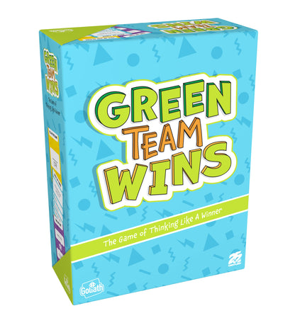 Goliath Games - Green Team Wins, The Game of Thinking Like a Winner, Family Party Games, for 3-6 Players, Ages 10+