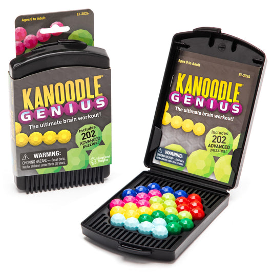 Learning Resources Kanoodle Genius 3-D Puzzle Brain Teaser Game for Adults, Teens & Kids, Over 200 Challenges, Stocking Filler, Gift for Ages 8+