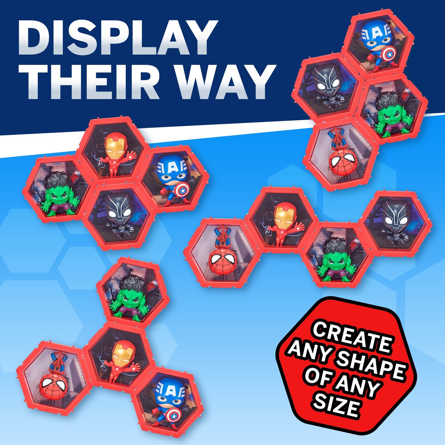 WOW! PODS Avengers Collection | Superhero Light-Up Bobble-Head Figure | Official Marvel Toys, Collectables & Gifts