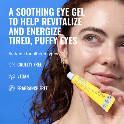 Good Molecules Yerba Mate Wake Up Eye Gel - Yerba Mate, Hyaluronic Acid and Caffeine to Hydrate, Minimize Puffiness and Swelling - Skincare for Face