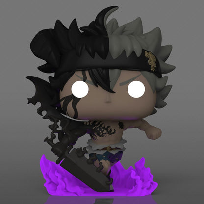 Funko Black Clover Black Asta Glow-in-The-Dark Pop! Vinyl Figure #1556 - Entertainment Earth Exclusive
