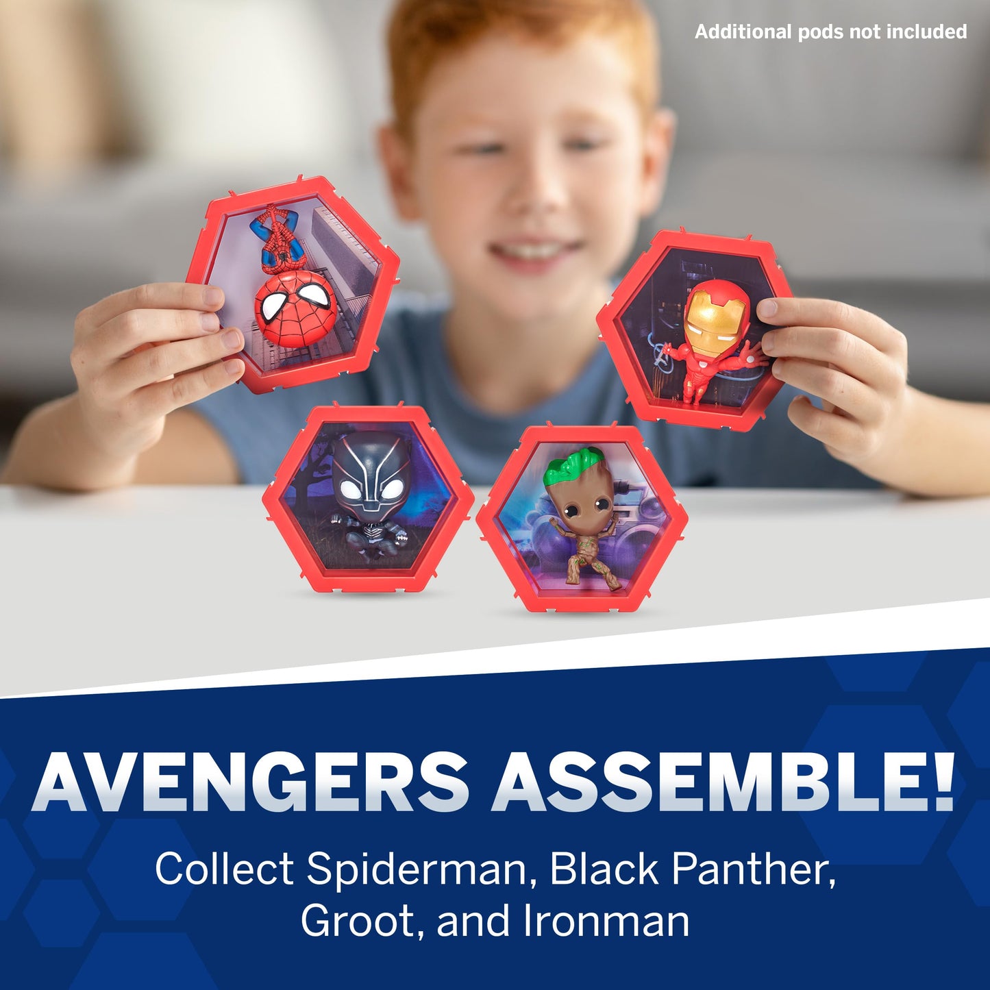 WOW! PODS Avengers Collection | Superhero Light-Up Bobble-Head Figure | Official Marvel Toys, Collectables & Gifts