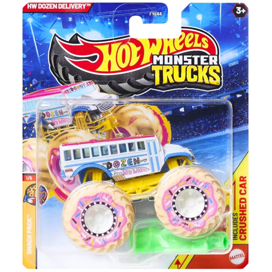 Mattel Hot Wheels Monster Trucks Collectible Toy 1:64 Scale Diecast Model Vehicle -