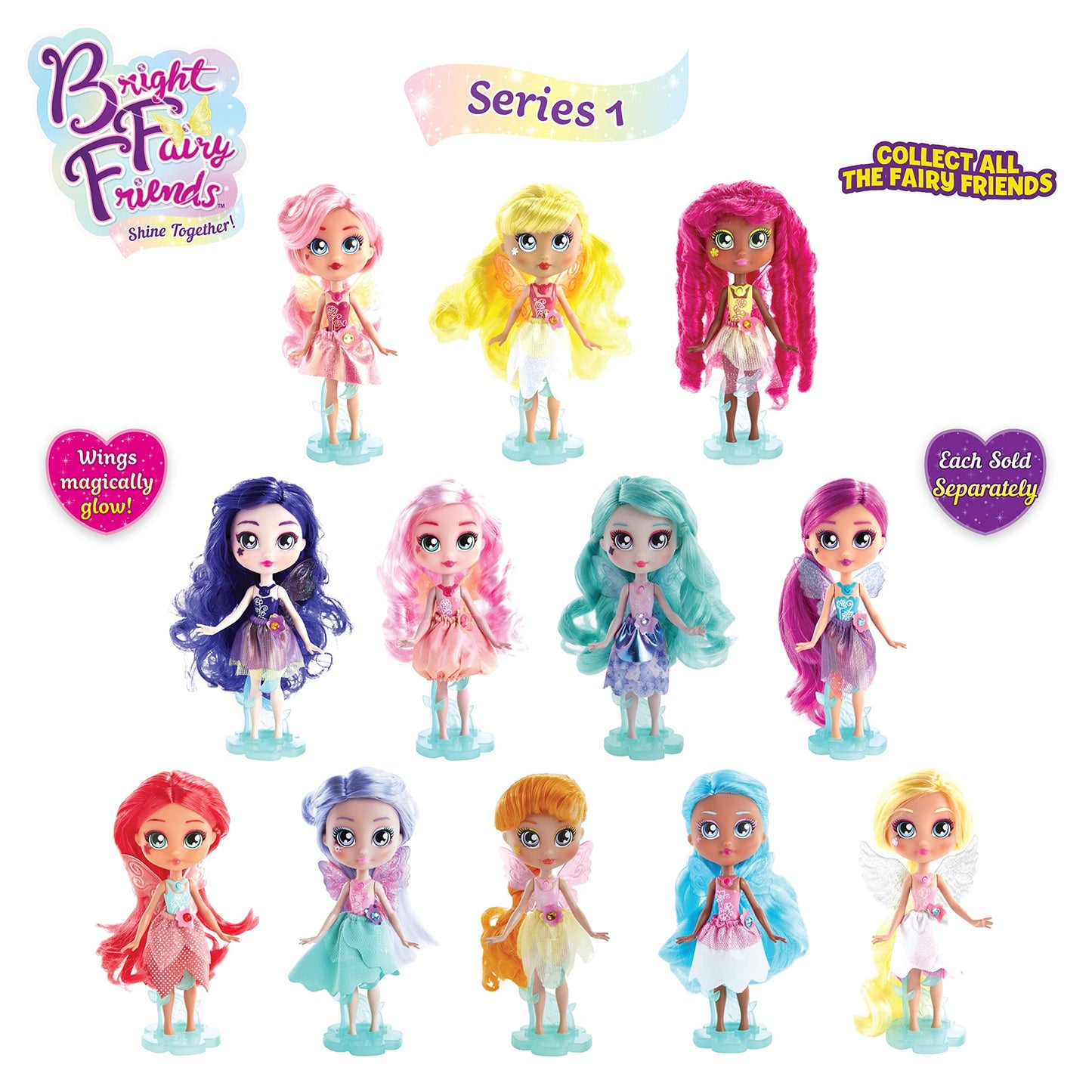 Bright Fairy Friends - MASTER DOLLS ASSORTMENT