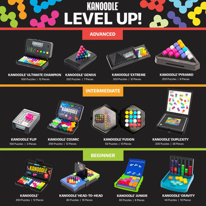 Learning Resources Kanoodle Genius 3-D Puzzle Brain Teaser Game for Adults, Teens & Kids, Over 200 Challenges, Stocking Filler, Gift for Ages 8+