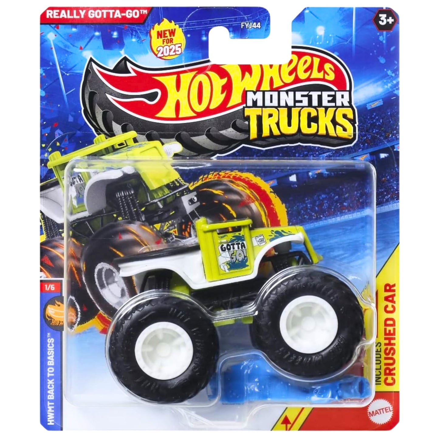 Mattel Hot Wheels Monster Trucks Collectible Toy 1:64 Scale Diecast Model Vehicle -