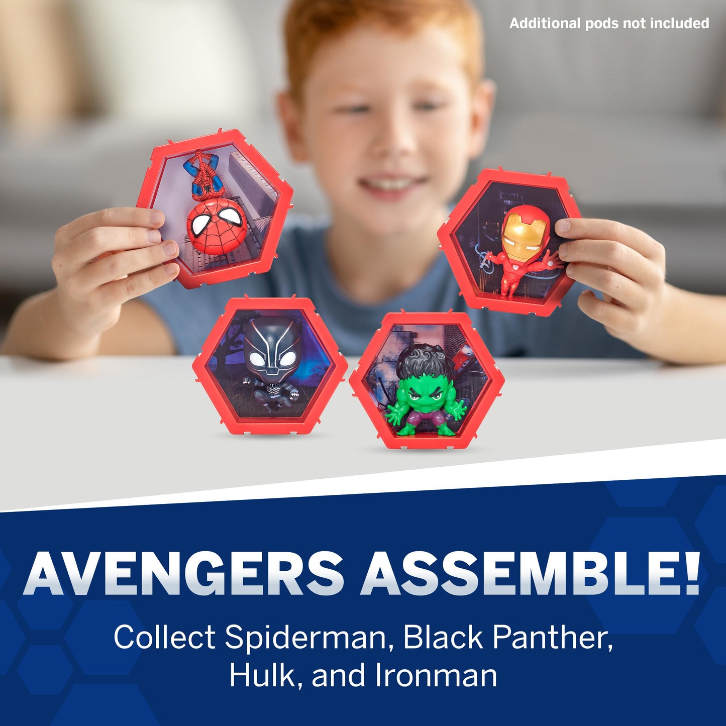 WOW! PODS Avengers Collection | Superhero Light-Up Bobble-Head Figure | Official Marvel Toys, Collectables & Gifts