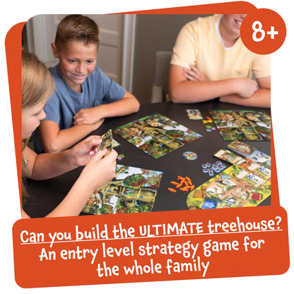 Ultimate Treehouse | Entry Level Resource Management Tile Game | Strategy Board Games for 8+ Year Olds | Family Games for 2 to 4 Players