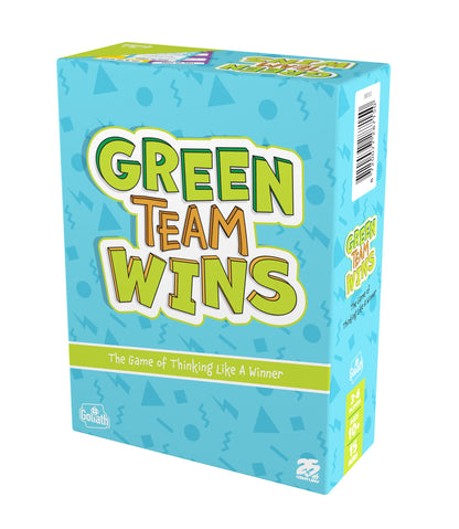 Goliath Games - Green Team Wins, The Game of Thinking Like a Winner, Family Party Games, for 3-6 Players, Ages 10+