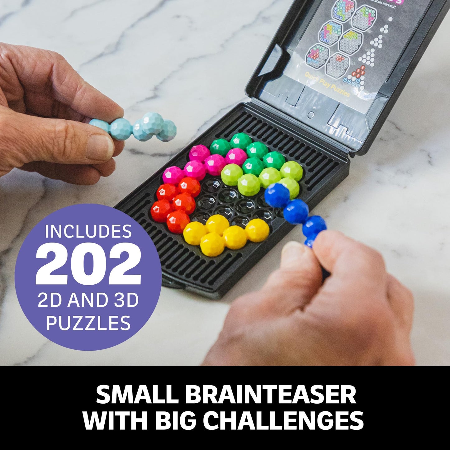 Learning Resources Kanoodle Genius 3-D Puzzle Brain Teaser Game for Adults, Teens & Kids, Over 200 Challenges, Stocking Filler, Gift for Ages 8+