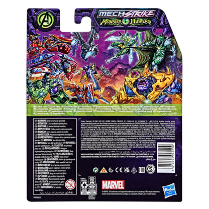 Marvel Hasbro Avengers Mech Strike Monster Hunters Black Panther Toy, 15 cm-Scale Action Figure, Toys for Kids Ages 4 and Up, Multicolor, One Size (F4426)
