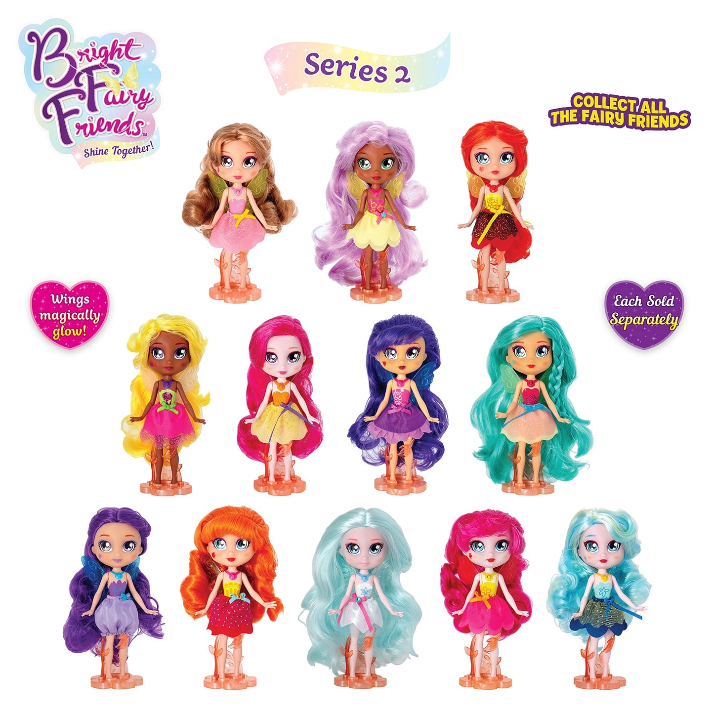 Bright Fairy Friends - MASTER DOLLS ASSORTMENT