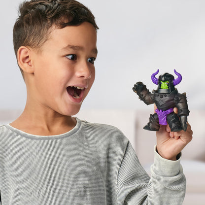 Heroes of Goo Jit Zu Stretch Strikers, Ultra Rare Stretchy Black Knight Orbitox, Battle Damage, Stretches 3 Times Its Size