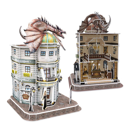 University Games 7615 Harry Potter Gringotts Bank 3D Puzzle, Brown