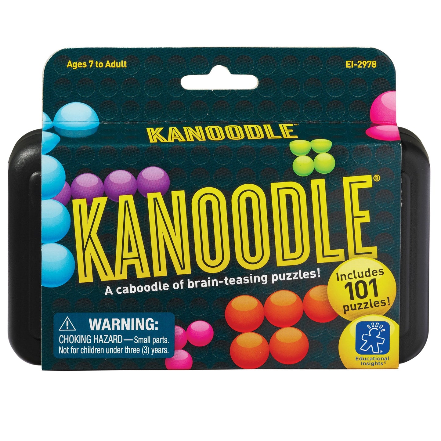 Learning Resources Kanoodle 3D Brain Teaser Puzzle, Travel Game for Adults and Kids Ages 7 8 9 10+, Gift for Boys & Girls, Featuring 200 Challenges