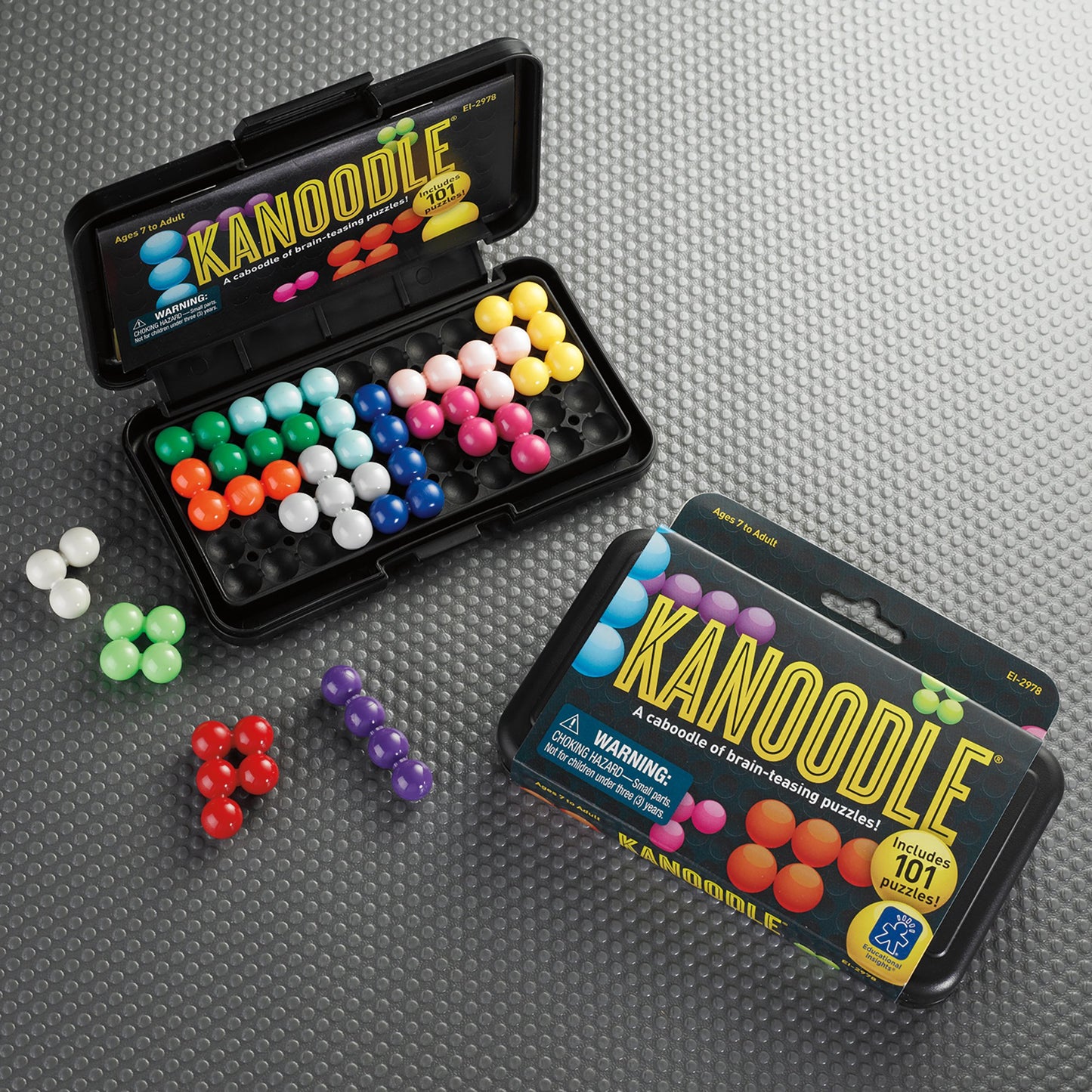 Learning Resources Kanoodle 3D Brain Teaser Puzzle, Travel Game for Adults and Kids Ages 7 8 9 10+, Gift for Boys & Girls, Featuring 200 Challenges